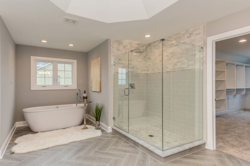 Elegant Shower with Glass Doors