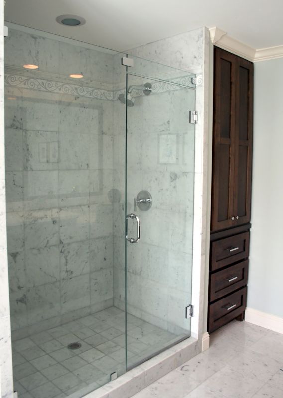 Elegant Frameless Glass Shower